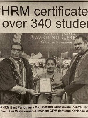 CIPM DPHRM Certificates Awarded to Over 340 Students 