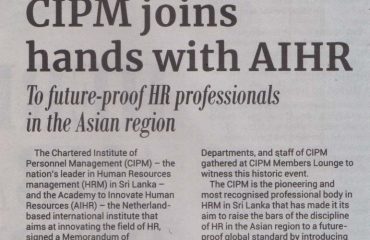 CIPM joins hands with AIHR